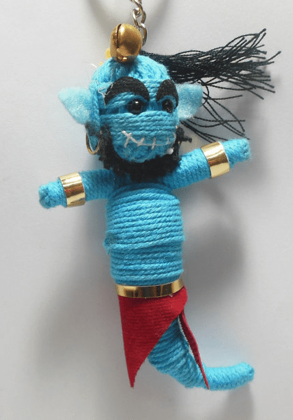 Handmade Aladdin  Voodoo String Doll Keychain Ornament Accessory 