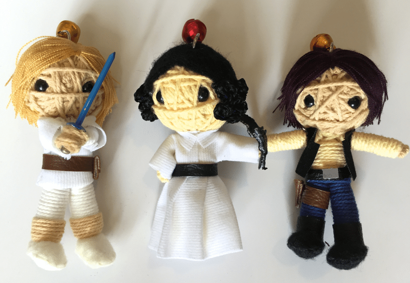Luke Skywalker  Star War  Voodoo String Doll Keychain Ornament Accessory 